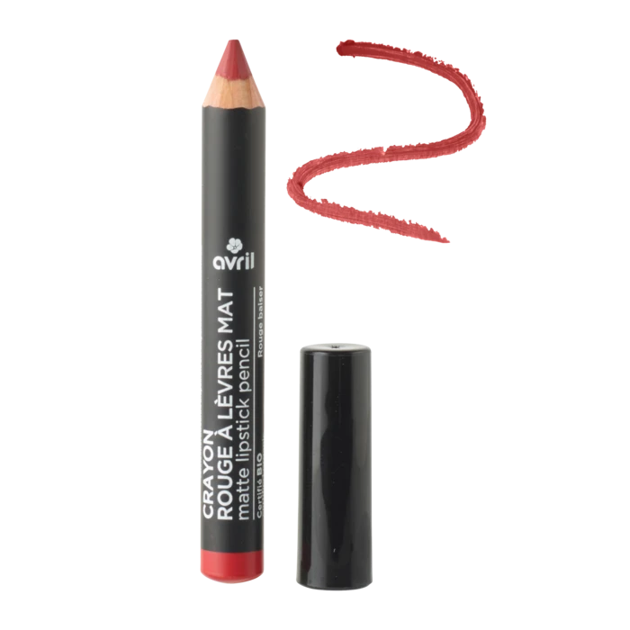Crayon RAL Mat Rouge Baiser Certifié Bio 3 Crayon RAL Mat Rouge Baiser Certifié Bio