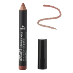 Crayon Rouge à Lèvres Mat Argile Rose Certifié Bio