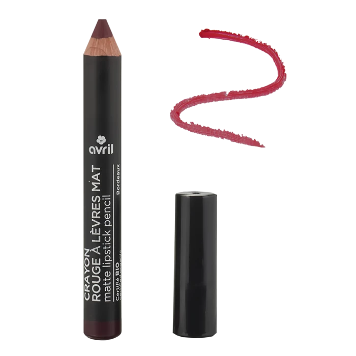 Crayon Rouge à Lèvres Mat Bordeaux Certifié Bio 4 Crayon Rouge à Lèvres Mat Bordeaux Certifié Bio – Image 2